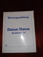 Manuel d'atelier Datsun Nissan Stanza T11 allemand, Enlèvement ou Envoi