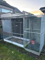 Aluminium volier, Ophalen, Zo goed als nieuw, Aluminium, Volière