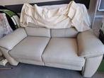 Lederen tweezit (elektrische relax), Huis en Inrichting, Ophalen, Leer, Rechte bank, Nieuw