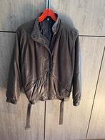 Lederen blouson (vrouwenmodel), Ophalen of Verzenden, Gedragen, Maat 38/40 (M), Grijs