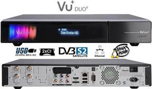 VU+ duo2 twin tuner DVB-S2 HDD 250 GB, Audio, Tv en Foto, Decoders en Harddiskrecorders, Zo goed als nieuw, Decoder, Ophalen of Verzenden
