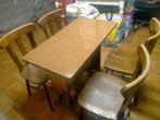 Table de bistro + chaises, Tuin en Terras, Tuintafels, Gebruikt, Rechthoekig, Hout, Ophalen
