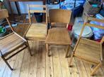 4 chaises en bois, Maison & Meubles, Quatre, Bois, Enlèvement, Utilisé