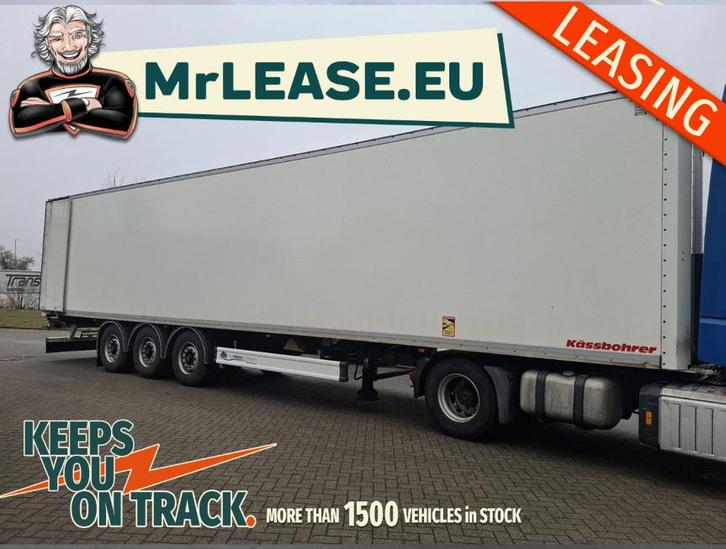 LEASING BOXTRAILER GESLOTEN KAST OPLEGGER, Auto's, Vrachtwagens, Bedrijf, Te koop, Aanhangers en Opleggers, Euro 6, Dealer onderhouden