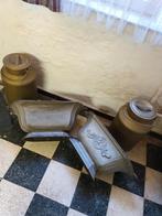 2  charbonnières fonte +2cruches, Antiek en Kunst