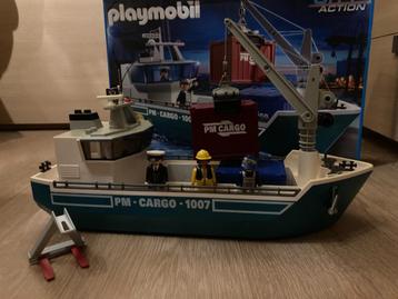 Playmobil Ciy Action Vrachtschip met laadkraan 5253 beschikbaar voor biedingen