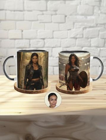 Mug personnalisé recto-verso héroïne – Créez votre version beschikbaar voor biedingen