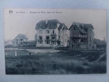 De Panne La Panne Groupe de Villas dans les Dunes, Envoi, Avant 1920, Affranchie, Ville ou Village