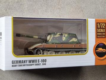 Modelcollect AS72124 Germany wwii E-100 heavy tank with Krup