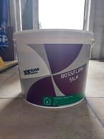 Witte verf Bossflow Silk 10L, Doe-het-zelf en Bouw, Ophalen, 5 tot 10 liter, Wit, Nieuw