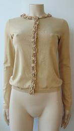 Moschino cheapandchic cardigan  maat 38 als nieuw, Beige, Moschino, Maat 38/40 (M), Ophalen of Verzenden