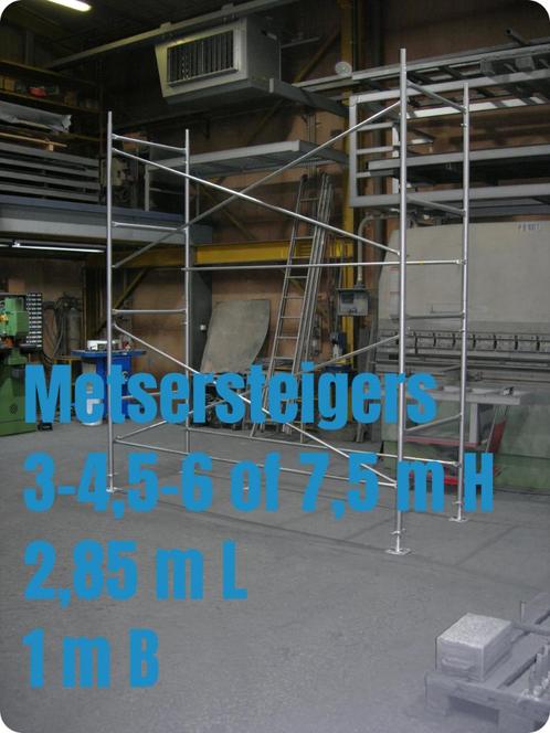 metsersteigers 3 tot 7,5 m H - kaders 1 m breed - stellingen, Doe-het-zelf en Bouw, Overige Doe-Het-Zelf en Bouw, Nieuw, Ophalen