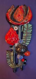 Vintage wandsculptuur "Amphora", Ophalen of Verzenden