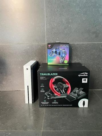 Xbox one NIEUW + racing stuur, Games en Spelcomputers, Ophalen of Verzenden, Zo goed als nieuw, Controller, Xbox One