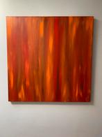 Acryl op canvas eigen werk l’incendie, Antiek en Kunst, Ophalen