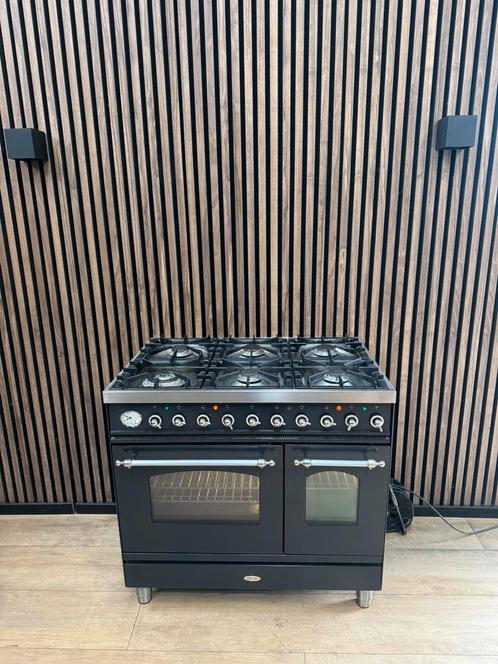 Mooie antraciet 6-pits Boretti Fornuis (Gratis bezorgen), Elektronische apparatuur, Ovens, Oven, Ophalen of Verzenden