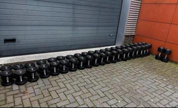 Rubberen Vaste Pu Dumbells 12kg t/m 54kg beschikbaar voor biedingen