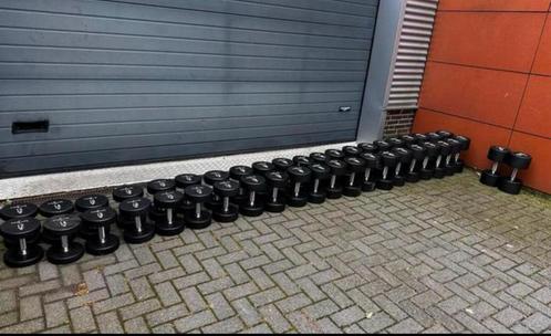 Rubberen Vaste Pu Dumbells 12kg t/m 54kg, Sport en Fitness, Fitnessmaterialen, Zo goed als nieuw, Dumbbell, Ophalen