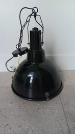 Te Koop : 6x Industriele hanglampen , zwart, Ophalen, Zo goed als nieuw, Glas