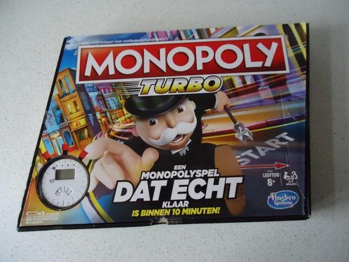 "Monopoly Turbo" van Hasbro -Als  Nieuw !!, Hobby en Vrije tijd, Gezelschapsspellen | Bordspellen, Zo goed als nieuw, Een of twee spelers