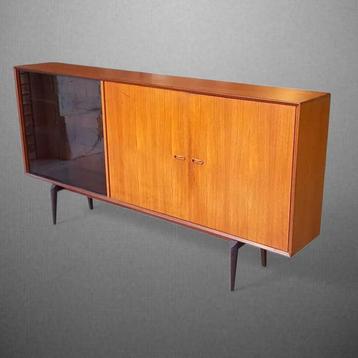 Sideboard Vintage Dressoir Bar Oswald Vermaercke V-form 1960 beschikbaar voor biedingen