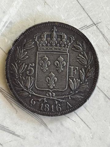 Monnaie - France Louis XVIII - 5 Francs - 1816 A Paris SPL beschikbaar voor biedingen