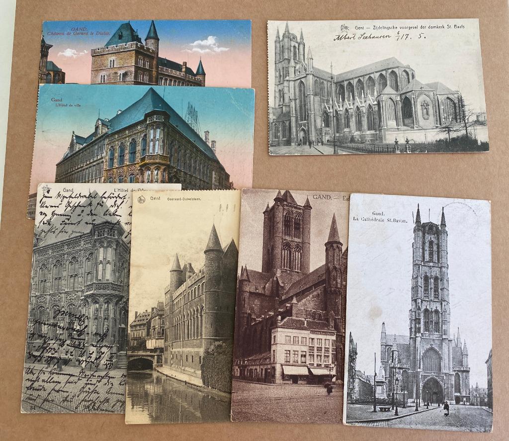 7 postkaarten GENT GENT GENT GENT FELDPOST 1914 1918 ww1, Ophalen of Verzenden, Voor 1920, Gelopen