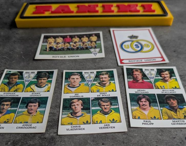 STICKERS PANINI FOOTBALL 78 UNION ST GILLES 5 STICKERS 1978, Hobby & Loisirs créatifs, Autocollants & Images, Neuf, Envoi