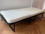 Vouwbed 90x200m met vertelbare lattenbodem - perfecte staat, Huis en Inrichting, Ophalen, Zo goed als nieuw, Zwart, Verstelbaar