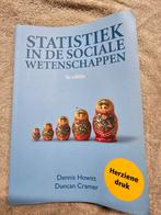 Dennis Howitt - Statistiek in de sociale wetenschappen, Boeken, Nederlands, Ophalen of Verzenden, Dennis Howitt; Duncan Cramer