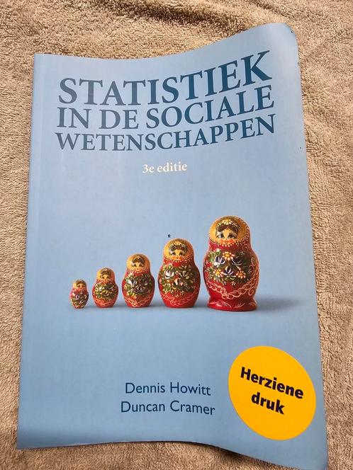 Dennis Howitt - Statistiek in de sociale wetenschappen, Livres, Livres scolaires, Néerlandais, Enlèvement ou Envoi