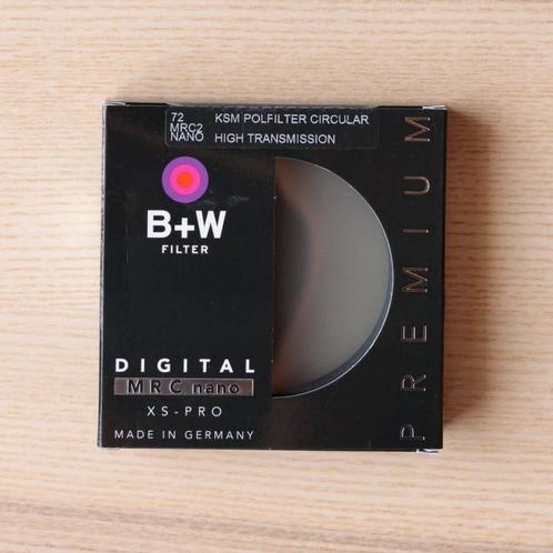 B+W 72mm circulaire polarisatiefilter (High transmission, MR, Audio, Tv en Foto, Foto | Filters, Nieuw, Polarisatiefilter, 70 tot 80 mm