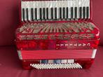 Z.g.a.n. Castelli accordeon( Ballone Burini).4 korig.Picollo, Zo goed als nieuw, 120-bas, Met riemen, Toetsaccordeon