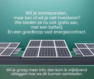 gratis zonnepanelen met batterij beschikbaar voor biedingen