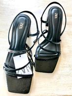 Zeer mooie sandalen van ZARA P39, Nieuw, Sandalen of Muiltjes, ZARA, Zwart