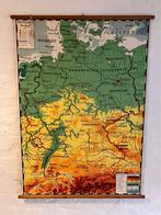 Grote retro schoolkaart: Duitsland natuurkundig, Ophalen, Aardrijkskunde