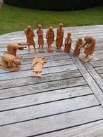 Houten beeldjes perfect geschikt voor een kerststal, Ophalen of Verzenden, Gebruikt