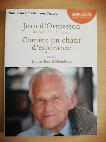 Comme un chant d'espérance - livre audio de Jean d'Ormesson beschikbaar voor biedingen
