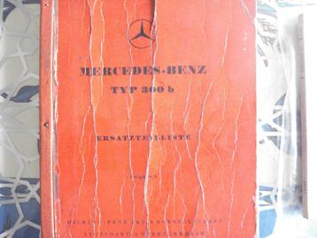 Originele onderdelen catalogussen Mercedes oldtimers  beschikbaar voor biedingen