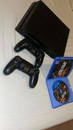 PS4 + 2 controllers + black ops6, Ophalen, Zo goed als nieuw, Met 2 controllers