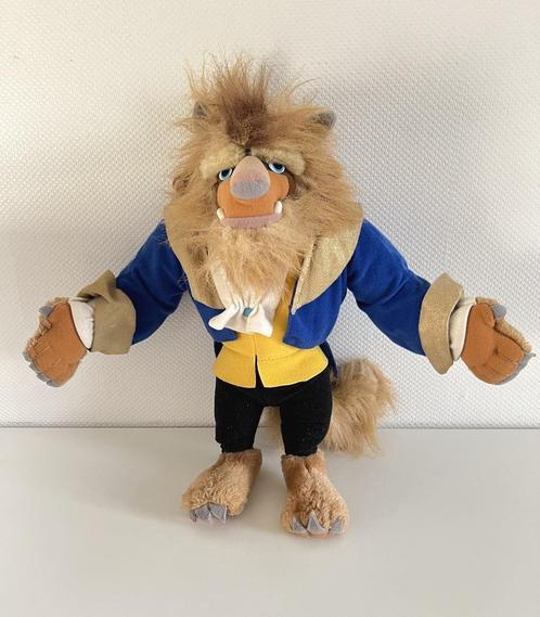 Peluche Bête de la Belle et la Bête - Disney / Mattel 1992, Verzamelen, Disney, Gebruikt, Knuffel, Overige figuren, Ophalen of Verzenden