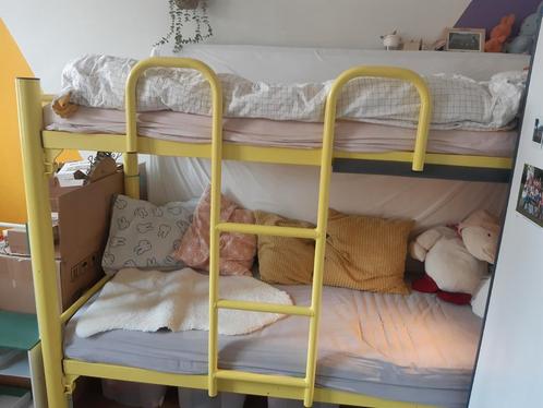 degelijk metalen stapelbed, Kinderen en Baby's, Kinderkamer | Stapelbedden en Hoogslapers, Gebruikt, Stapelbed, Ophalen
