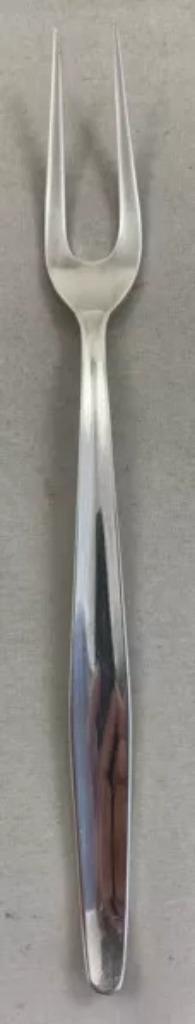 Keltum P17 Jeunesse Verzilverde Vleesvork Serveervork 20cm, Huis en Inrichting, Keuken | Bestek, Zo goed als nieuw, Verzenden