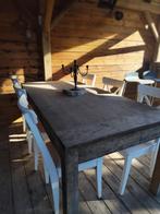Massief houten tuintafel, Tuin en Terras, Ophalen, Gebruikt, Rechthoekig, Hout