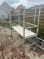 Aluminium stelling steiger, Ophalen, Gebruikt