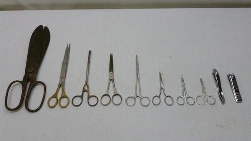 Verzameling van 10 antieke en vintage scharen., Antiek en Kunst, Curiosa en Brocante, Ophalen of Verzenden