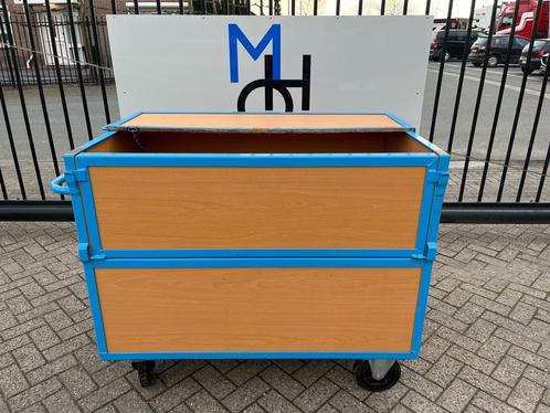 Magazijnwagen verrijdbaar/transportwagen/bakwagen met klep, Zakelijke goederen, Kantoor en Winkelinrichting | Kantoorartikelen