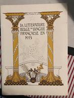 La littérature belge de la langue française en 1913, Envoi