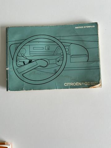 Instructieboekje Citroën GS 1973