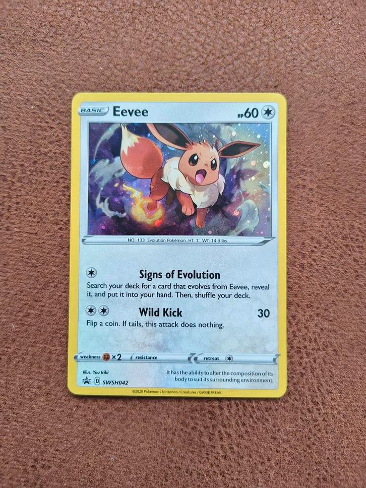 Eevee swsh042 promo, Hobby en Vrije tijd, Verzamelkaartspellen | Pokémon, Booster, Ophalen of Verzenden
